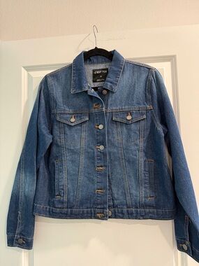 C'est Toi Blue Denim Jacket - Classic Women's Jean Jacket sz m